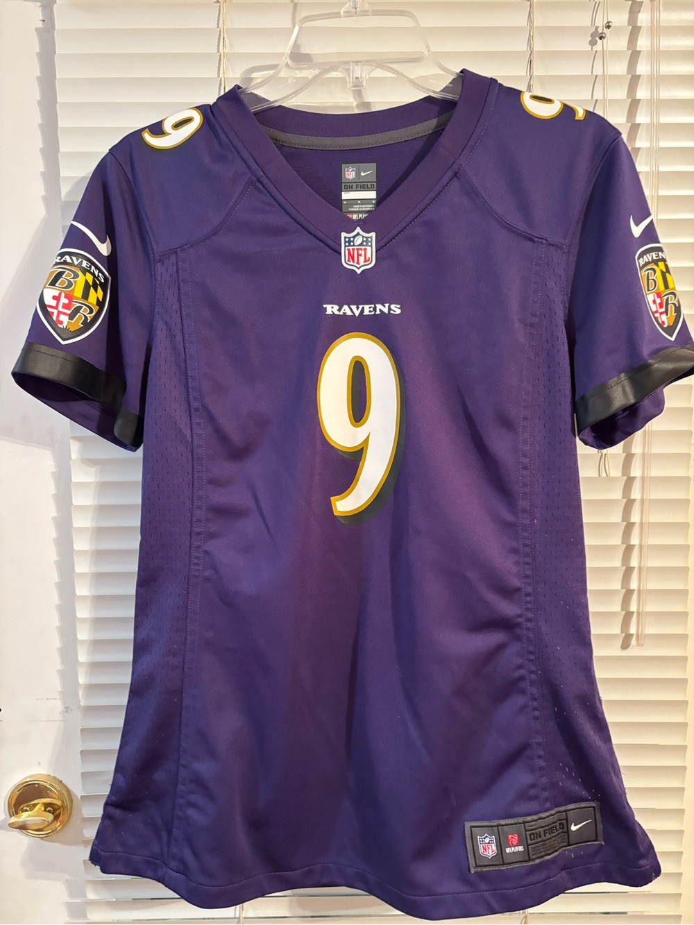 Women's Baltimore Ravens Justin Tucker #9 Nike On Field Jersey Size Medium